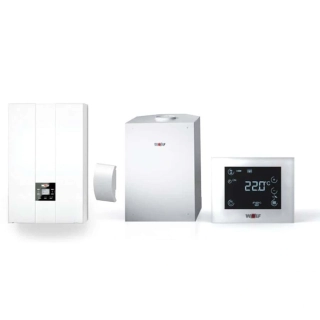 Sestava WOLF kotel FGB-24 kW + zásobník CSW 120 + modul RM-2 +2x snímač